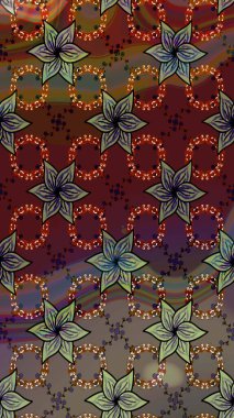 Moda baskıları için zarif bir şablon. Parlak renkli çiçekleri ve kahverengi renkli yaprakları olan harika bir çiçek deseni. Halk tarzı. Modern çiçek arkaplanı.