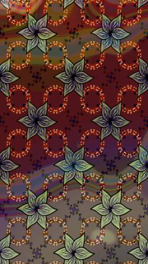 Moda baskıları için zarif bir şablon. Parlak renkli çiçekleri ve kahverengi renkli yaprakları olan harika bir çiçek deseni. Halk tarzı. Modern çiçek arkaplanı.