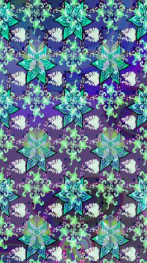 Güzel suluboya yaz çiçekleri deseni..