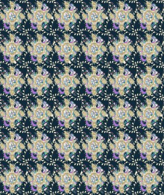 Sevgililer günü ve tebrik kartı konsepti için şık bir davetiye. Mavi renkte manzaralı çiçek deseni. Üst manzara, yumuşak stil. Çiçek kompozisyonu, el boyası, hassas şablon..