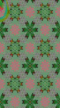 Yeşil renkli çiçekler. Nazik, sevimli çiçek arkaplanı. Raster çiçek desenli ve çiçekli..