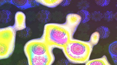 Çiçekli çizim şekli. Renkli Bahar Teması eskiz kalıbı. Düz Çiçek Elementleri Tasarımı. Kahverengi renkte çiçekler.