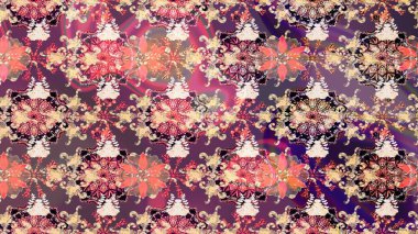 Paket kağıdı için en iyisi. Karşılama ya da düğün geçmişi olarak kullanılabilir. Doğal kozmetik ürünleri, parfüm, çiçekçi dükkanı için bahar ihalesi tasarımı. Mor lale çiçekli Raster çizim deseni.