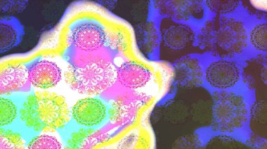 Şirin çiçekler. Raster Moda kumaş deseni. Çizgi çizimi deseni.