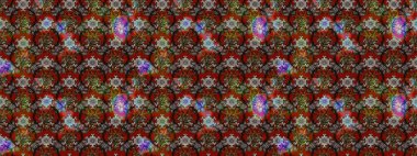 Raster illüstrasyonu. Suluboya çiçekli çiçek deseni. Gri ve kahverengi renkli Asya tekstili.