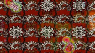 Paket kağıdı için en iyisi. Karşılama ya da düğün geçmişi olarak kullanılabilir. Doğal kozmetik ürünleri, parfüm, çiçekçi dükkanı için bahar ihalesi tasarımı. Kırmızı ve kahverengi lale çiçekleriyle Raster eskiz deseni.