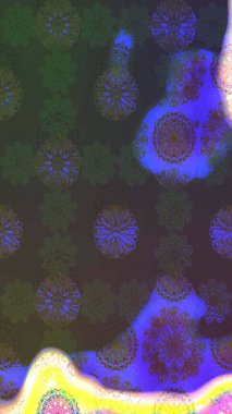 Raster illüstrasyonu. Tekstil veya kitap kapakları, imalat, duvar kağıtları, baskı, hediye paketi ve yapıştırma kitabı için çiçek eskizi geçmişi. Küçük ölçekli çiçeklerdeki basit sevimli desen.