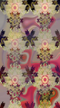 Moda baskıları için zarif bir şablon. Küçük çiçekte güzel bir desen. Çiçekli bahar çiçekleri. Motley illüstrasyonu. Küçük renkli çiçekler..