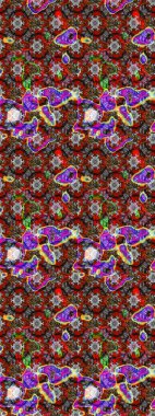 Güzel kumaş deseni. Çiçekler, dallar, bitkiler ve çiçekler. El çizimi. Raster illüstrasyonu.