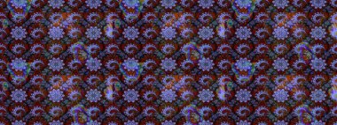 Çiçekli el çizimi çizimi deseni. Modern gelişim kahverengi ve mavi raster arka plan duvar kâğıdı illüstrasyon klasik çizgili iz sürme desenli çiçekler, çiçekli süsler.