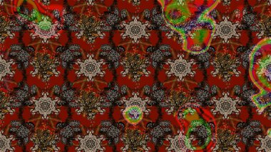 Tekstil veya kitap kapakları, imalat, duvar kağıtları, baskı, hediye paketi ve yapıştırma kitabı için çiçek eskizi geçmişi. Küçük çaplı çiçeklerdeki basit şirin desenler. Raster illüstrasyonu.