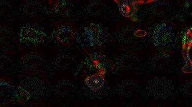 Düz Çiçek Elementleri Tasarımı. Gri ve siyah renkli çiçekler. Sketch Colour Spring Theme eskiz kalıbı. Sevimli çiçek raster deseni.