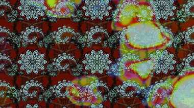 Kahverengi ve nötr renklerde çiçekler. Gömlek, arka plan modelini çiz. Tropik çiçekler.