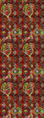 Çizim raster deseni. Güzel kumaş deseni. Çiçek arka planı.