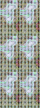 Vadinin çiçekleri tarafsız ve gri renklerde. Çiçekler. Soyut etnik raster çizim kalıbı.