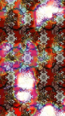 Klasik çiçek desenli. Yumuşak fayans. Yumuşak pamuk tasarımı. Raster 'ın taze dokusu. Paketleme, tekstil, duvar kağıdı için çiçek arkaplanı.