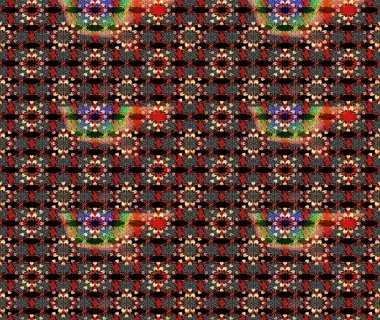 Düz Çiçek Elementleri Tasarımı. Renkli Bahar Teması eskiz kalıbı. Çiçek deseni. Raster çizimi. Güzel kumaş deseni..