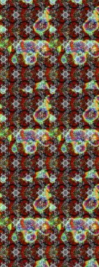 Çiçekli karalama şeklinde Raster çiçek deseni. Gri ve kahverengi renkli çiçekler. Nazikçe, güzel çiçek arkaplanı..