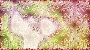 Tarafsız ve bej renkli vadi çiçekleri. Soyut etnik raster kusursuz desen. Çiçekler..