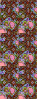 Çiçekler, dallar, bitkiler ve çiçekler. Güzel kumaş deseni. El çizimi. Raster illüstrasyonu.