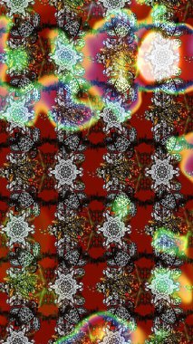 Güzel kumaş deseni. Hoş bir çiçek geçmişi var. Raster illüstrasyonu. Küçük çiçekte çizim deseni.