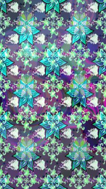 Çiçek arkaplan. Güzel kumaş deseni. Çizim raster deseni.