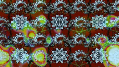 Raster illüstrasyonu. Tekstil veya kitap kapakları, imalat, duvar kağıtları, baskı, hediye paketi ve yapıştırma kitabı için çiçek eskizi geçmişi. Küçük ölçekli çiçeklerdeki basit sevimli desen.