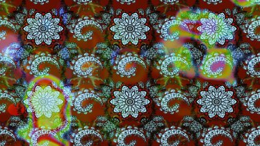 Kahverengi ve nötr renklerde çiçekler. Sevimli çiçek raster deseni. Düz Çiçek Elementleri Tasarımı. Renkli Bahar Teması çizim şablonu.