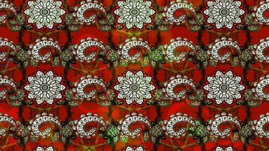 Raster. Renkli Bahar Teması eskiz kalıbı. Düz Çiçek Elementleri Tasarımı.