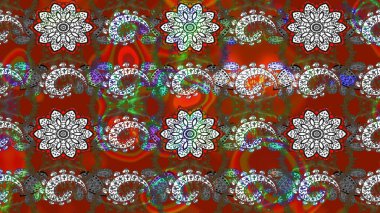 Raster illüstrasyonu. Küçük çiçekteki sevimli çiçek deseni. Güzel kumaş deseni. Güzel karalamalı çiçek deseni çiz..