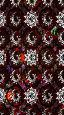 Siyah ve kahverengi renkte çiçekler. Raster düz çiçek çizim deseni. Tasarım hediye paketi, tebrik kartları, posterler ve afiş tasarımı.