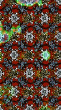 Raster illüstrasyonu. Kumaş, duvar kağıdı ve kağıt üzerine baskı yapmak için gelişen arka plan. Eski usul küçük çiçekli şirin bir eskiz deseni. Moda arka planında parlak buketler.