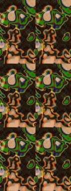 Güzel kumaş deseni. Raster Illustrasyon 'daki Çiçek Deseni' nin son moda çizimi. Renkli Yaz Temalı eskiz kalıbı. Düz Çiçek Elementleri Tasarımı.