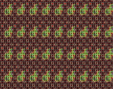 Siyah ve kahverengi renkte çiçekler. Küçük çiçekte sevimli çiçek deseni var..