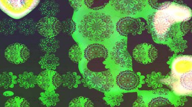 Güzel kumaş deseni. Raster illüstrasyonu. Güzel karalamalı çiçek desenli çizim. Küçük çiçekte sevimli çiçek deseni var..