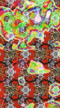 Gri ve nötr renkli şirin çiçek desenleri. Düz Çiçek Elementleri Tasarımı. Renkli Bahar Teması eskiz kalıbı. Raster Modaya uygun kumaş deseni.