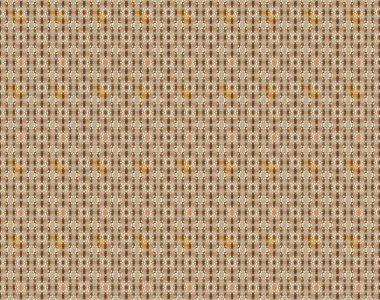 Küçük bej ve kahverengi çiçeklerle oldukça eski bir besin torbası deseni. Tekstil, kumaş, kapaklar, duvar kağıtları, baskı, paket, koleksiyon defteri, örgü, dekupaj için çiçek arkaplanı..