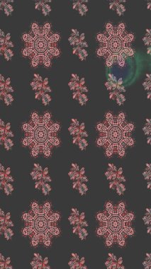 Çiçek deseni. Gri ve pembe renkli çiçekler. Gri ve pembe renkli çiçek çizimi. Raster illüstrasyonu. Şatafatlı bahar bahçesi dokusu.