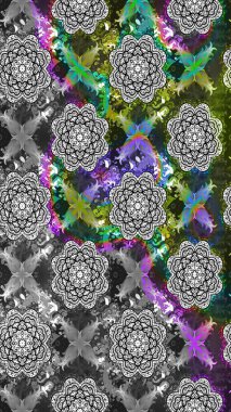 Raster deseni. Çiçek kompozisyonu. Küçük çiçekte güzel bir desen var. Çiçek kolajı. Doğa. Çiçek arkaplan. - Gri ve yeşil çiçekler.