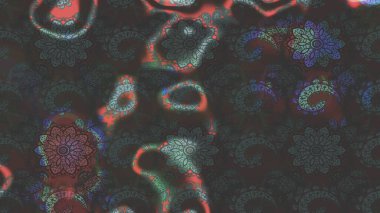 Raster suluboya çiçek deseni, narin çiçekler, gri ve kahverengi çiçekler, tebrik kartı şablonu. Güzel kumaş deseni.