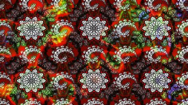 Raster illüstrasyonundaki çiçek desenli çizim. Suluboya tarzında siyah ve kahverengi renkte çiçekler.