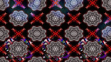 Ethnic Mandala ornament. Can be used for textile, greeting card, coloring book, phone case print. Indian floral paisley medallion pattern. Raster Henna tattoo style.