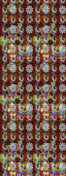 Kahverengi ve gri renkli çiçekler. Tropik çiçek desenleri. Raster illüstrasyonu.