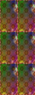 Raster illüstrasyonu. Şirin çiçekli kusursuz desen ve kahverengi renklerde yapraklar, suluboya çiçek deseni, duvar kağıdı, kart veya kumaş için fayanslı.