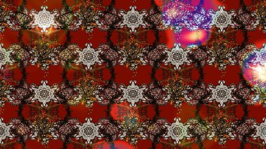 Taslak desenli, modaya uygun kumaş deseni. Raster illüstrasyonu. Şirin çiçek elementleri. Düz Çiçek Elementleri Tasarımı. Renkli Bahar Teması çizim şablonu.