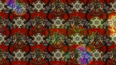 Tomurcukları çiçek olan sevimli bir çiçek deseni. Eski usul. Kumaş, tekstil, duvar kağıdı baskısı için. Eskiz geçmişi. Raster illüstrasyonu. Raster..