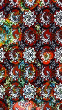 Etnik Mandala süsleme. Kullanılabilir Tekstil, tebrik kartı, boyama kitabı, telefon durumda yazdırma için. Raster kına dövme tarzı. Hint çiçek desenli madalyon desen.