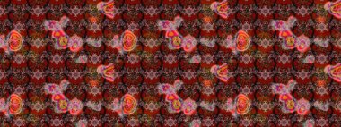 Eski usul. Raster illüstrasyonu. Kumaş, tekstil, duvar kağıdı baskısı için. Tomurcukları çiçek olan sevimli bir çiçek deseni. Raster. Taslak arkaplan.