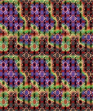 Siyah ve kahverengi renkte etnik çiçeklerle süslenmiş zarif bir eskiz. Raster Çiçek İllüstrasyonu güzel tekstil..