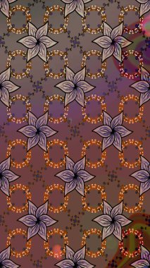 Kahverengi renkli çiçekler. Nazik, narin çiçek arkaplanı. Raster çiçek desenli ve çiçekli..